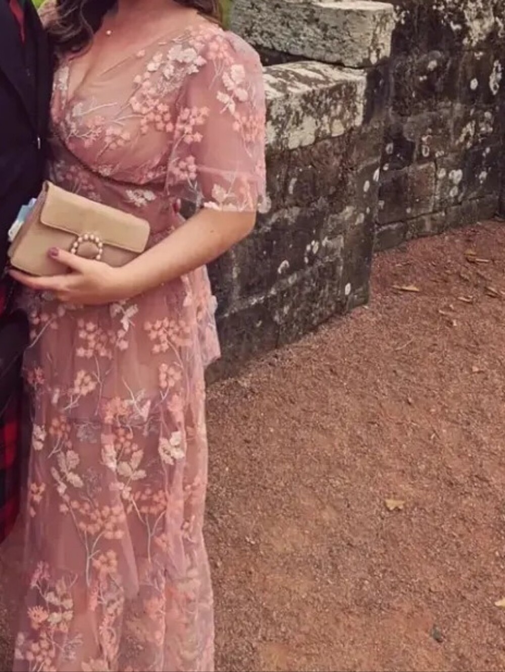 Self-portrait Semi Sheer Embroidered Midi Dress